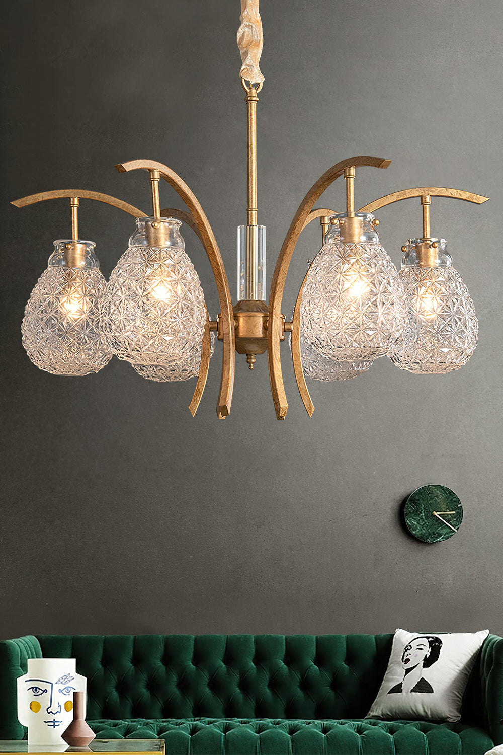 Flower bag chandelier - view 7 | everlamps
