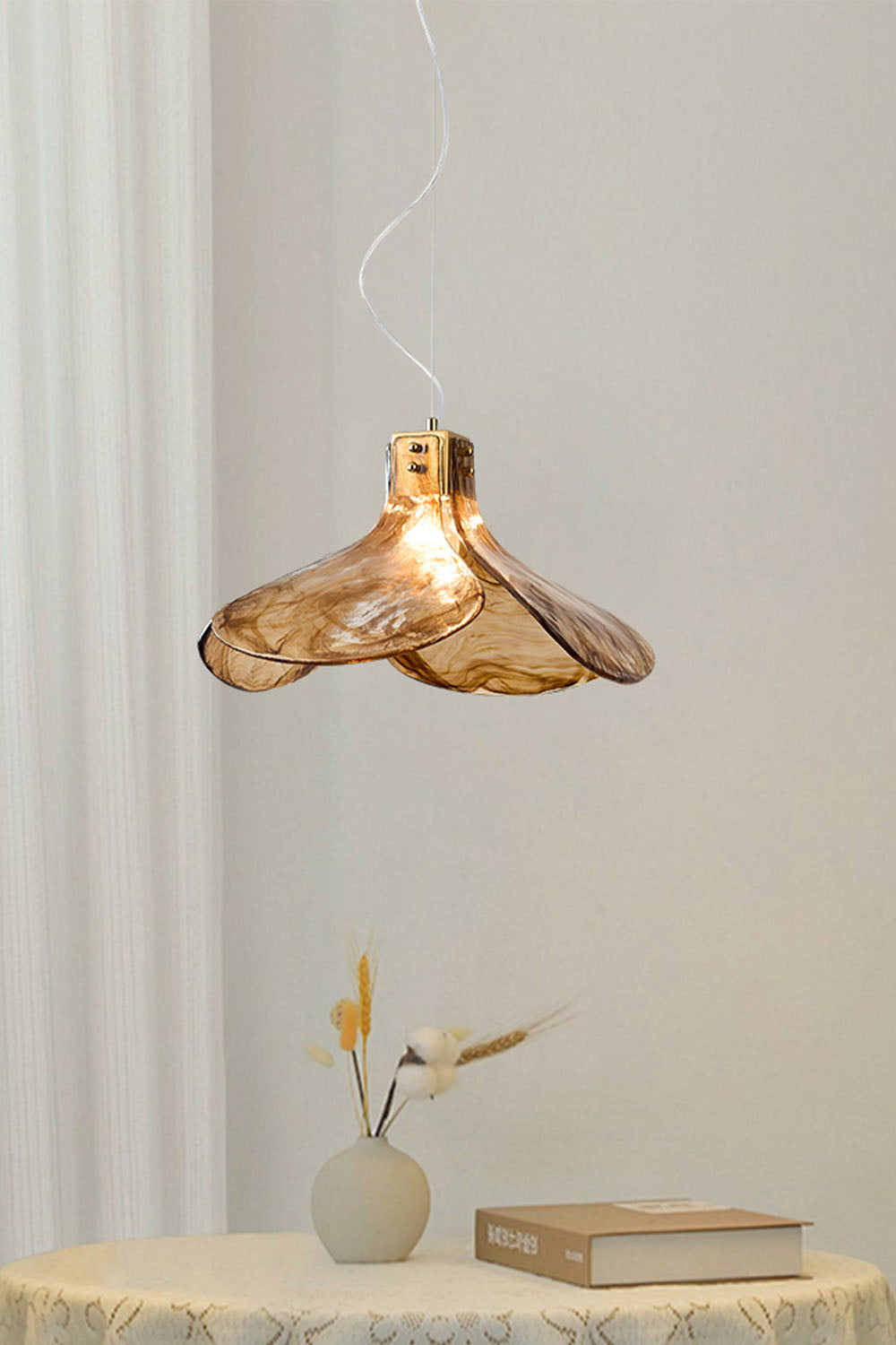 Four-leaf Clover Glass Chandelier - view 6 | everlamps