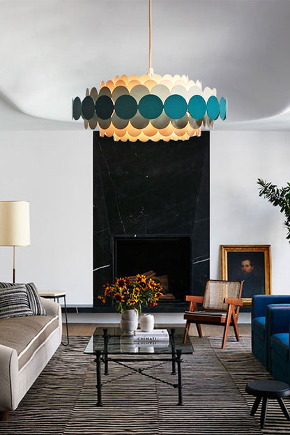 French Colorful Round Chandelier - view 2 | everlamps