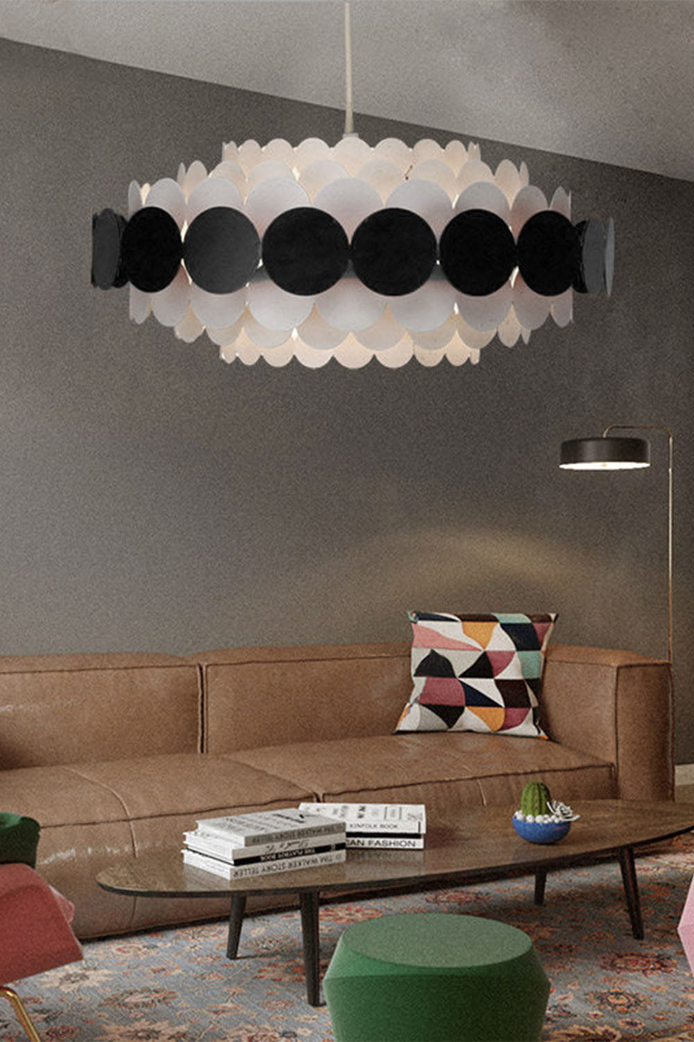 French Colorful Round Chandelier - view 10 | everlamps