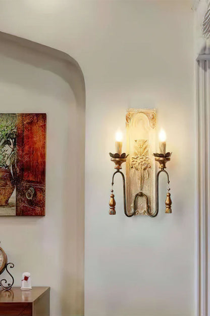 French Country Wooden Wall Lamp - view 4 | everlamps