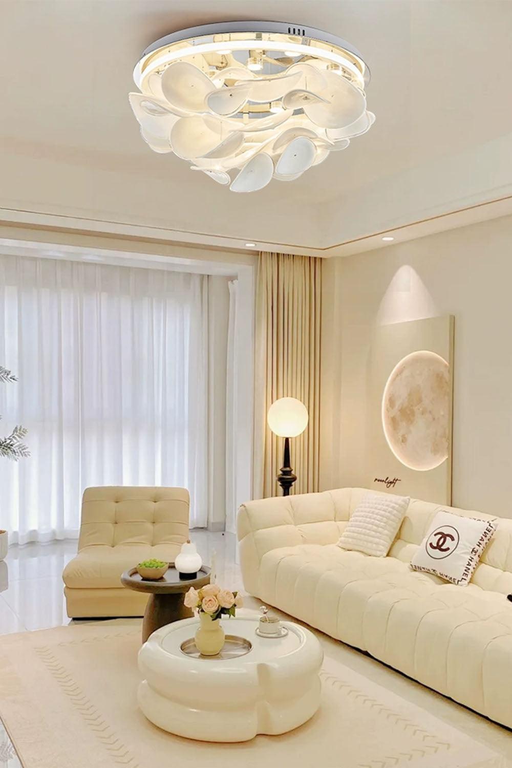 French Radici Petal Ceiling Lamp - view 2 | everlamps