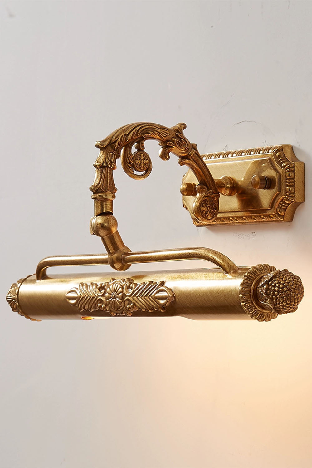 French Retro Cylindrical Copper Wall Lamp - view 6 | everlamps