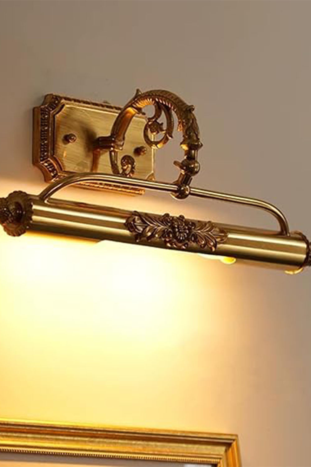 French Retro Cylindrical Copper Wall Lamp - view 7 | everlamps
