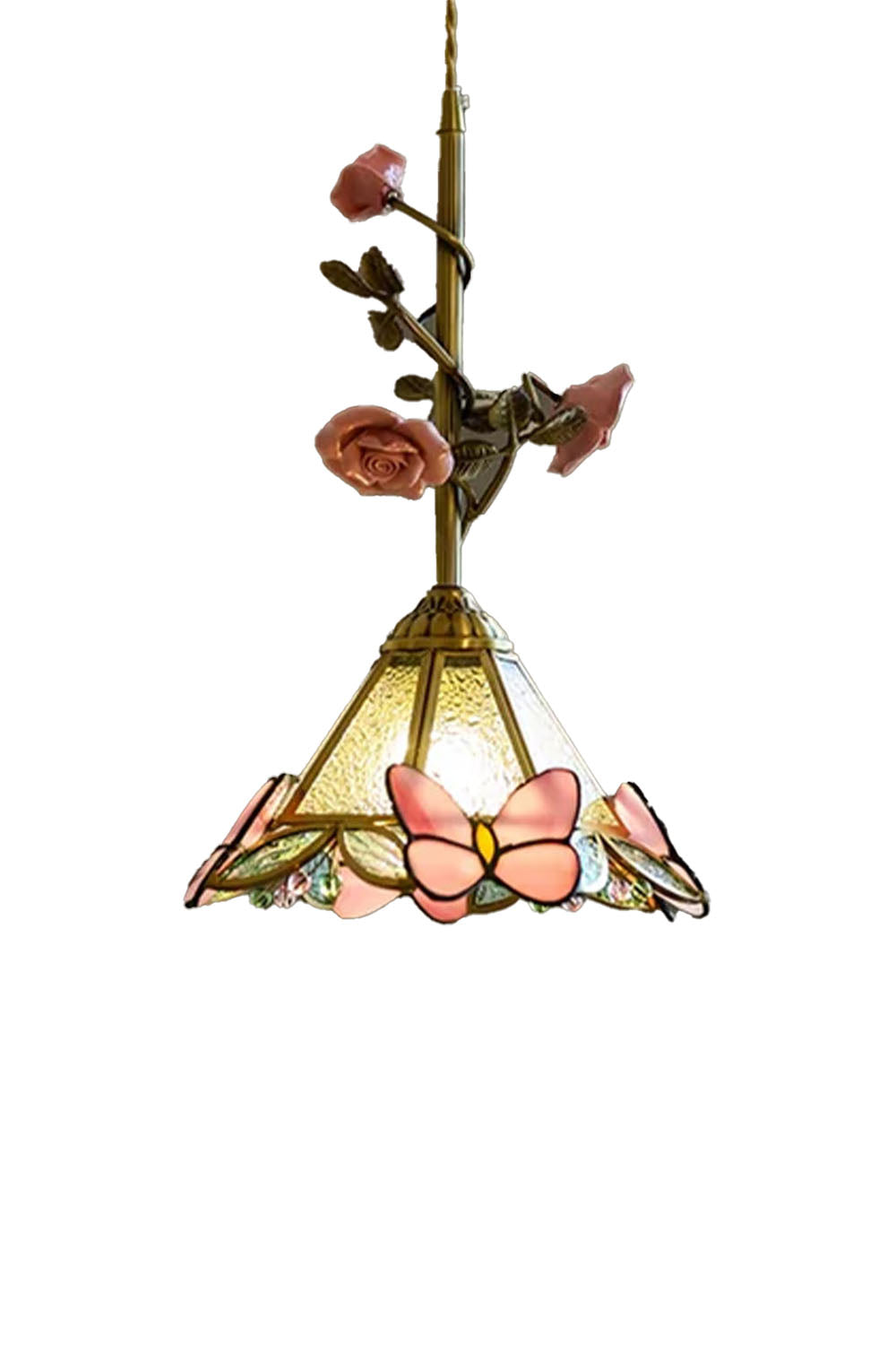 French Retro Glass Rose Chandelier - view 17 | everlamps