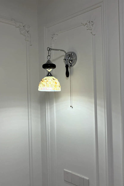 French Retro Handmade Shell Wall Lamp - view 3 | everlamps