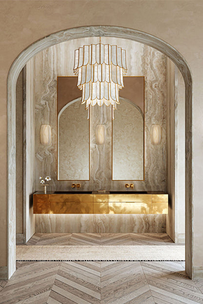 French Retro Shell Chandelier - view 2 | everlamps