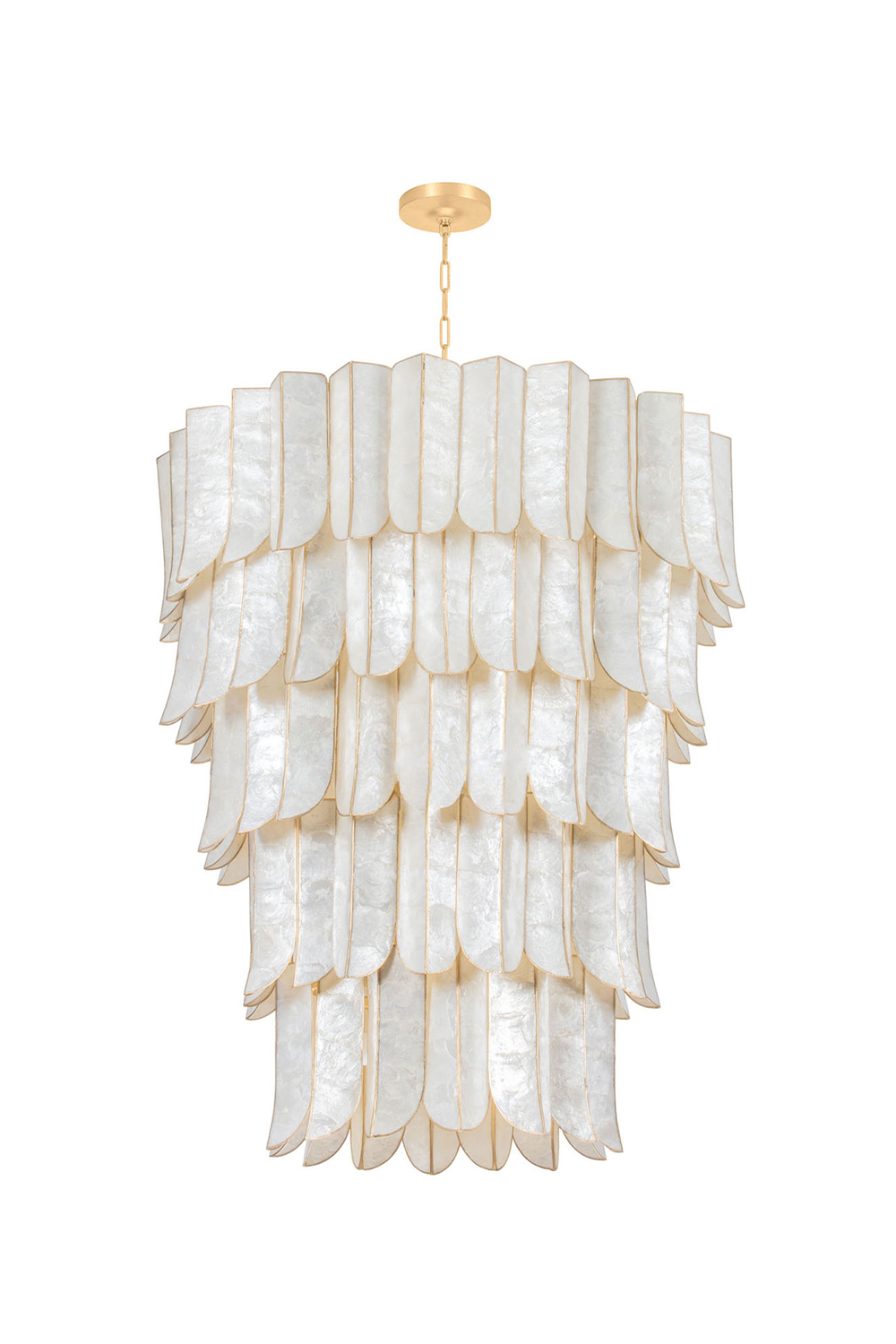 French Retro Shell Chandelier - view 5 | everlamps