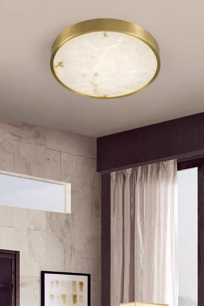 Geometric Alabaster Recessed Ceiling Light - view 10 | everlamps