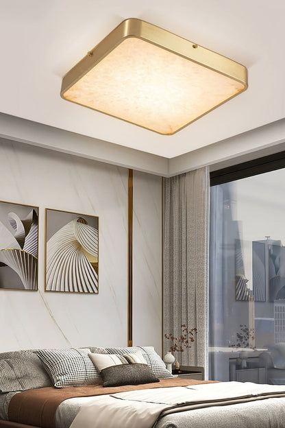 Geometric Alabaster Recessed Ceiling Light - view 11 | everlamps