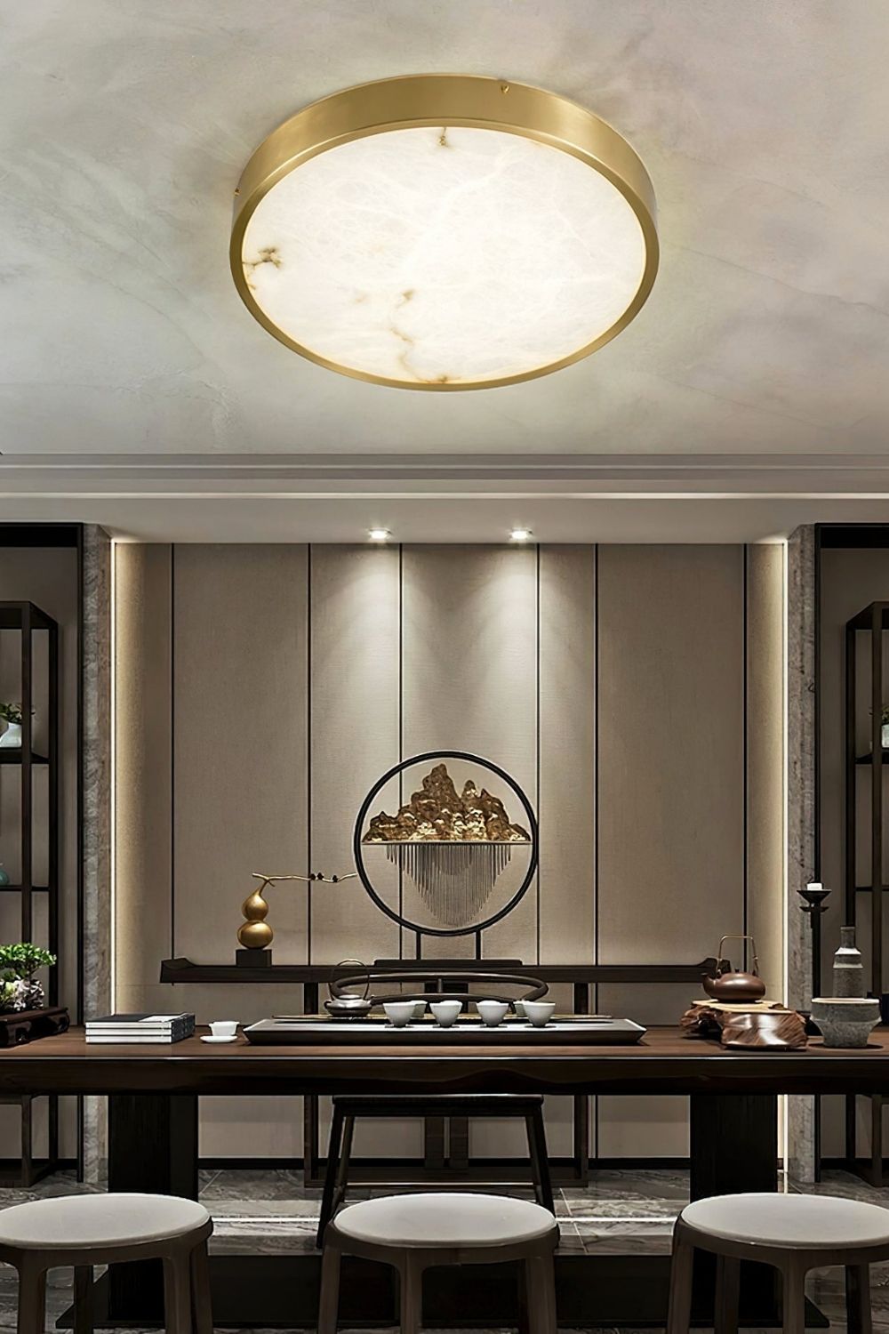 Geometric Alabaster Recessed Ceiling Light - view 13 | everlamps