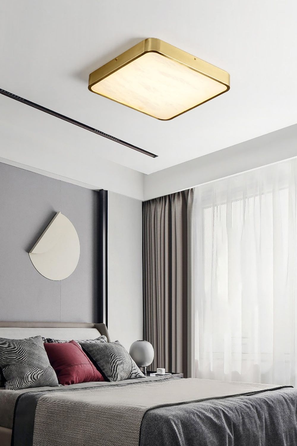 Geometric Alabaster Recessed Ceiling Light - view 14 | everlamps