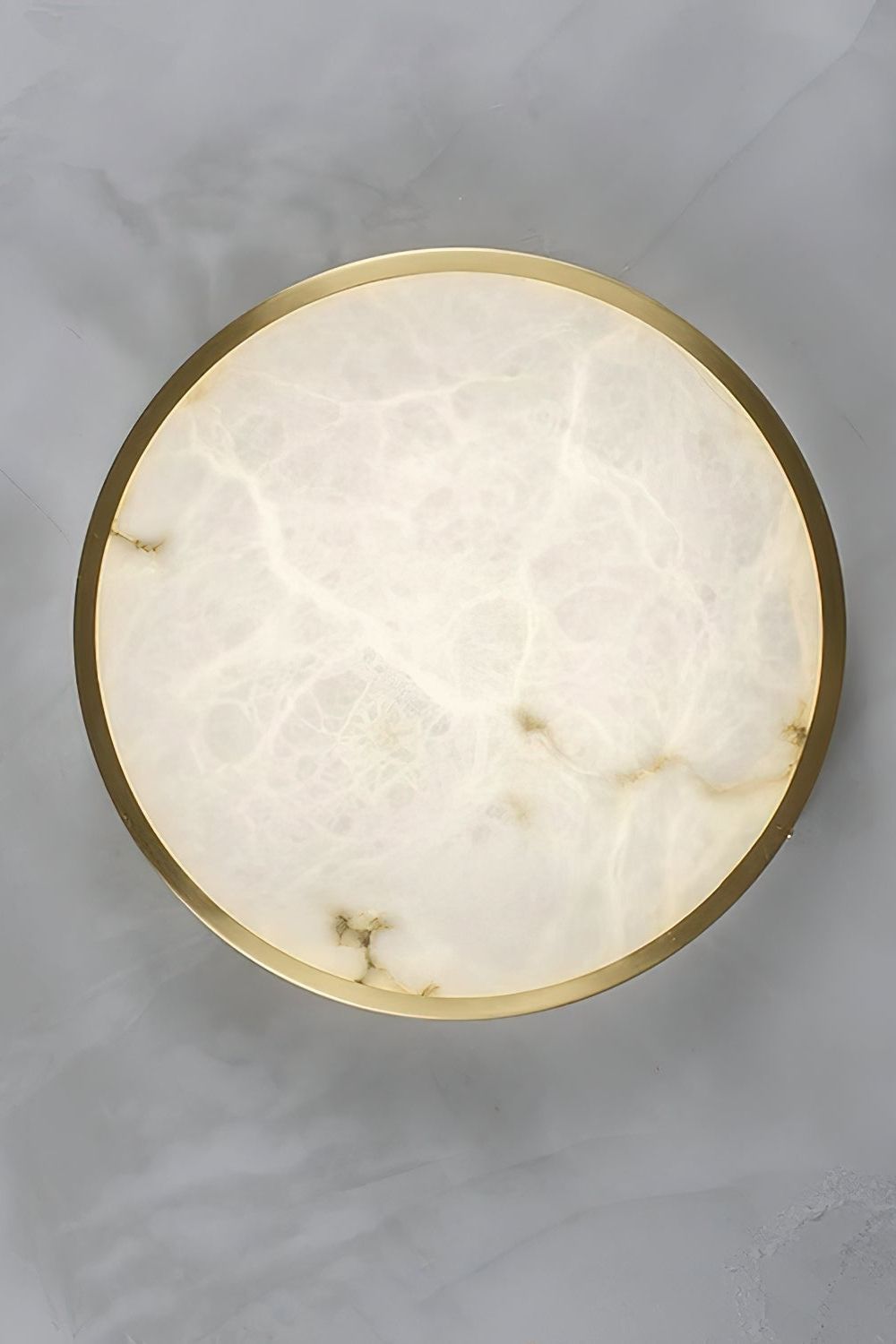 Geometric Alabaster Recessed Ceiling Light - view 21 | everlamps
