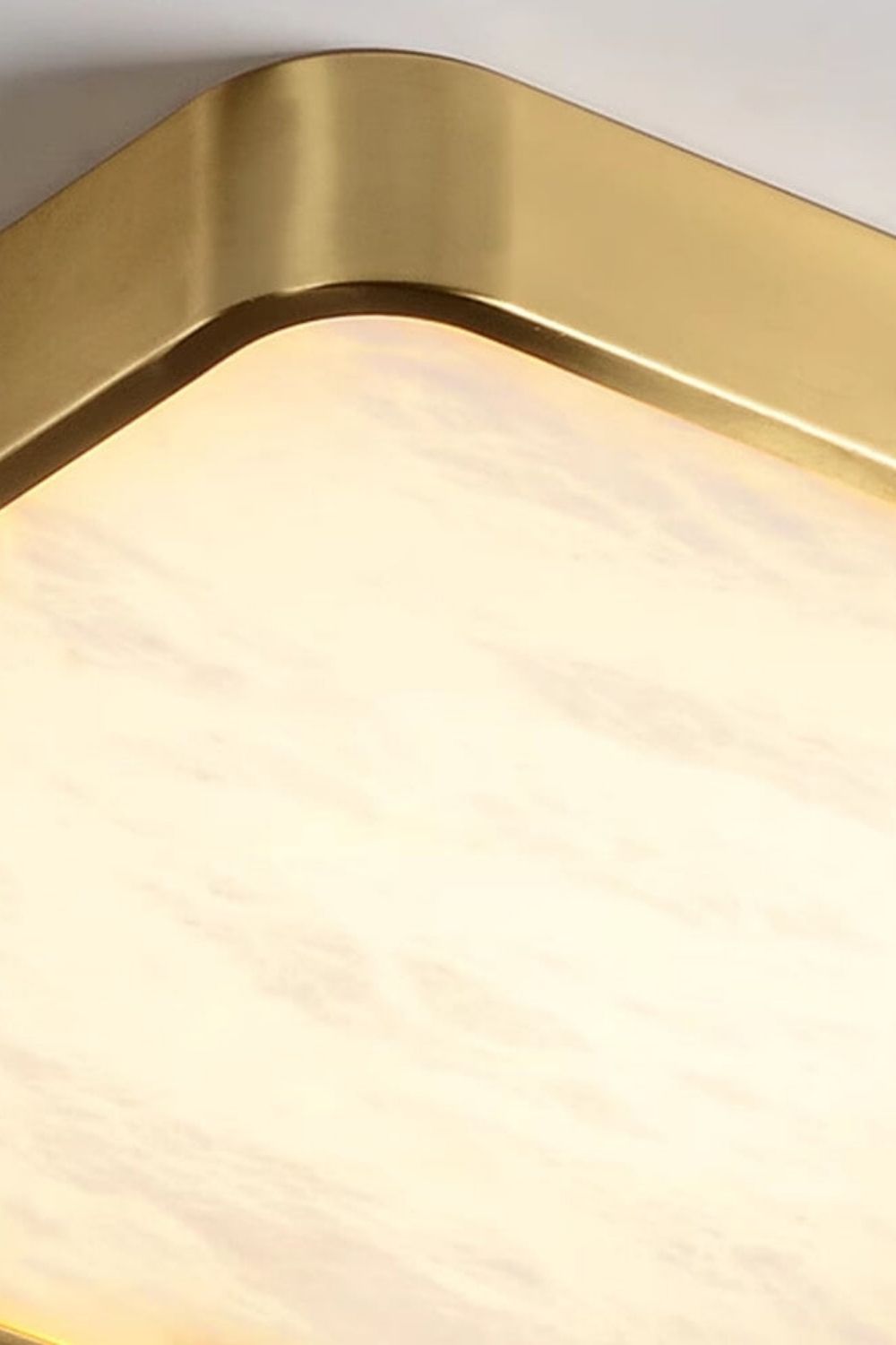 Geometric Alabaster Recessed Ceiling Light - view 23 | everlamps