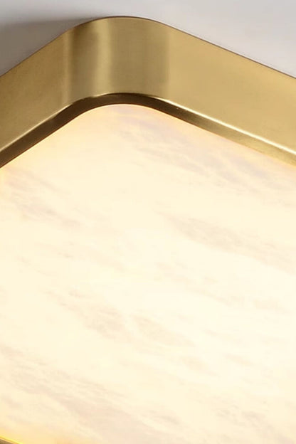 Geometric Alabaster Recessed Ceiling Light - view 23 | everlamps