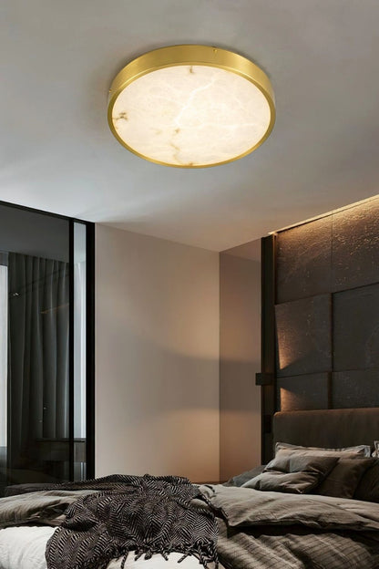 Geometric Alabaster Recessed Ceiling Light - view 3 | everlamps