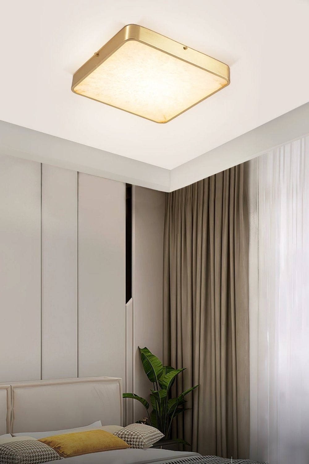 Geometric Alabaster Recessed Ceiling Light - view 6 | everlamps