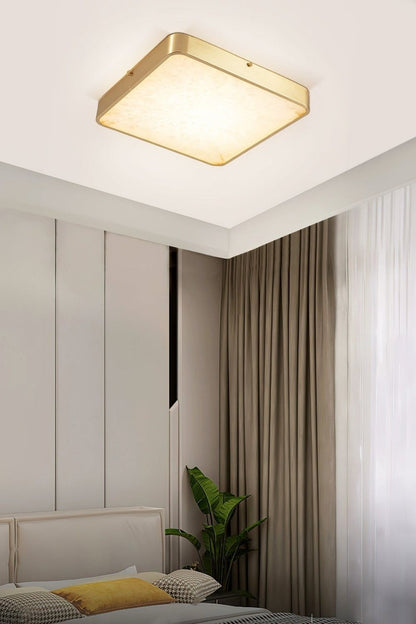 Geometric Alabaster Recessed Ceiling Light - view 6 | everlamps