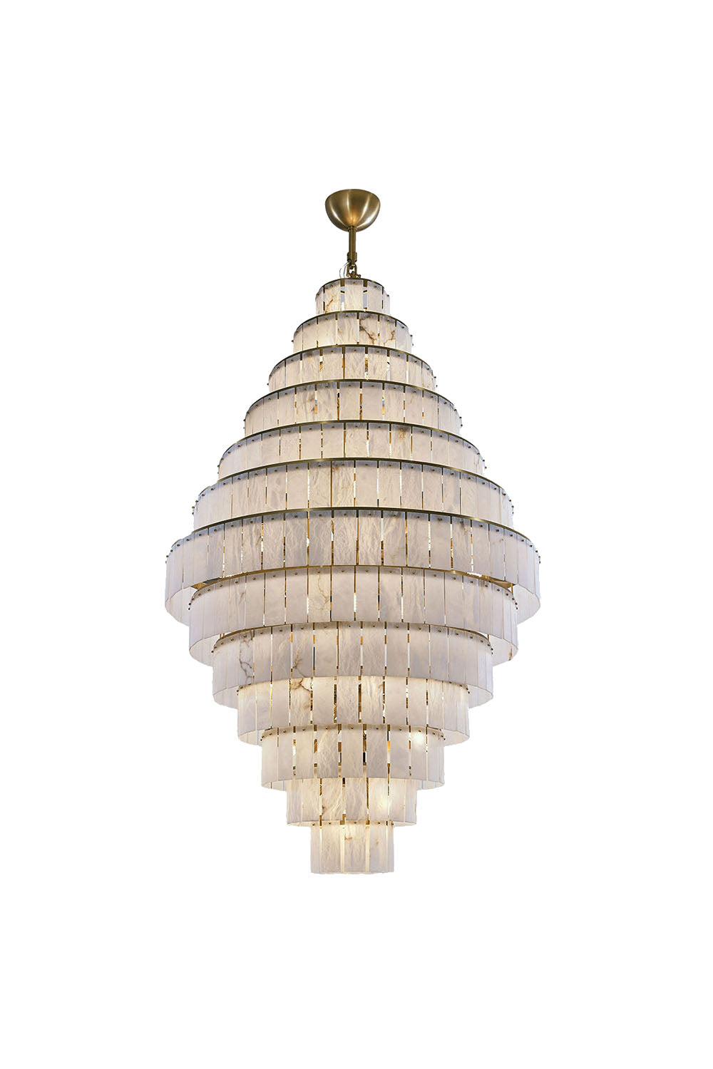 Giant Tiered Alabaster Foyer Chandelier - view 9 | everlamps