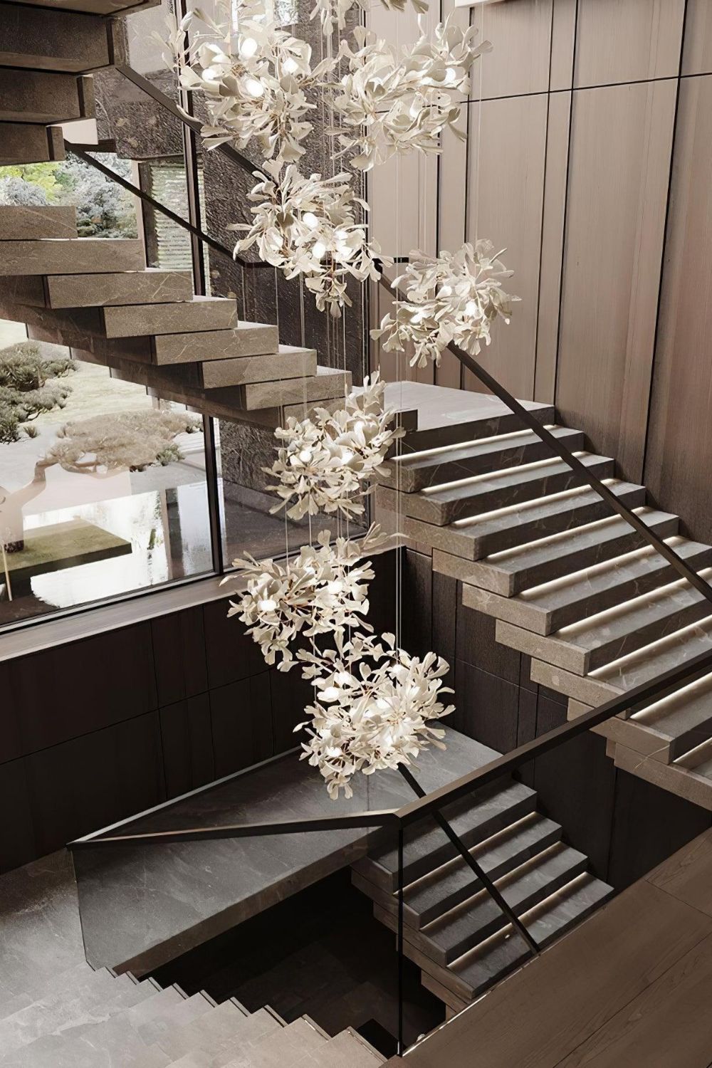 Gingko Chandelier F - everlamps
