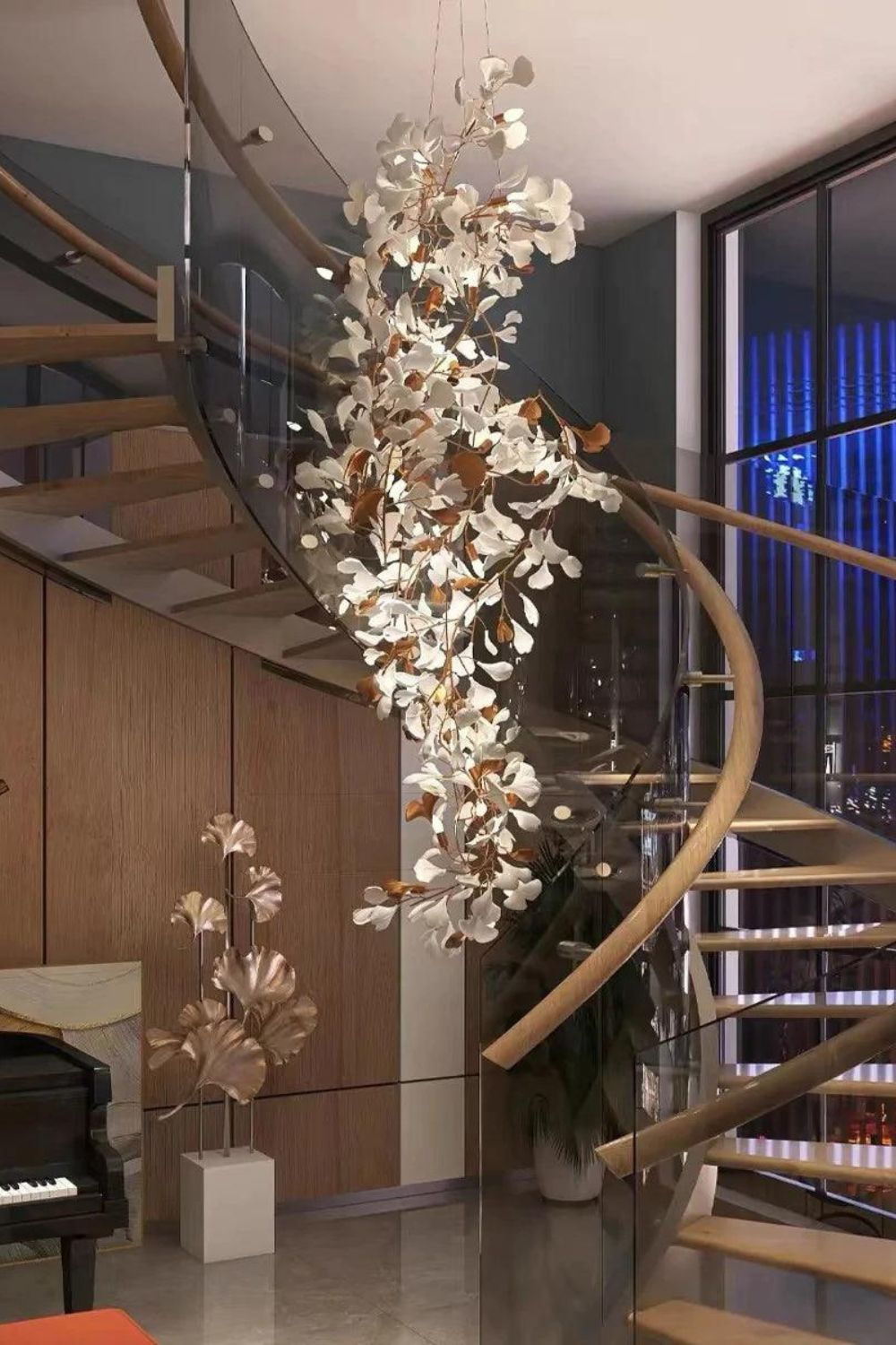 Gingko Chandelier F - everlamps