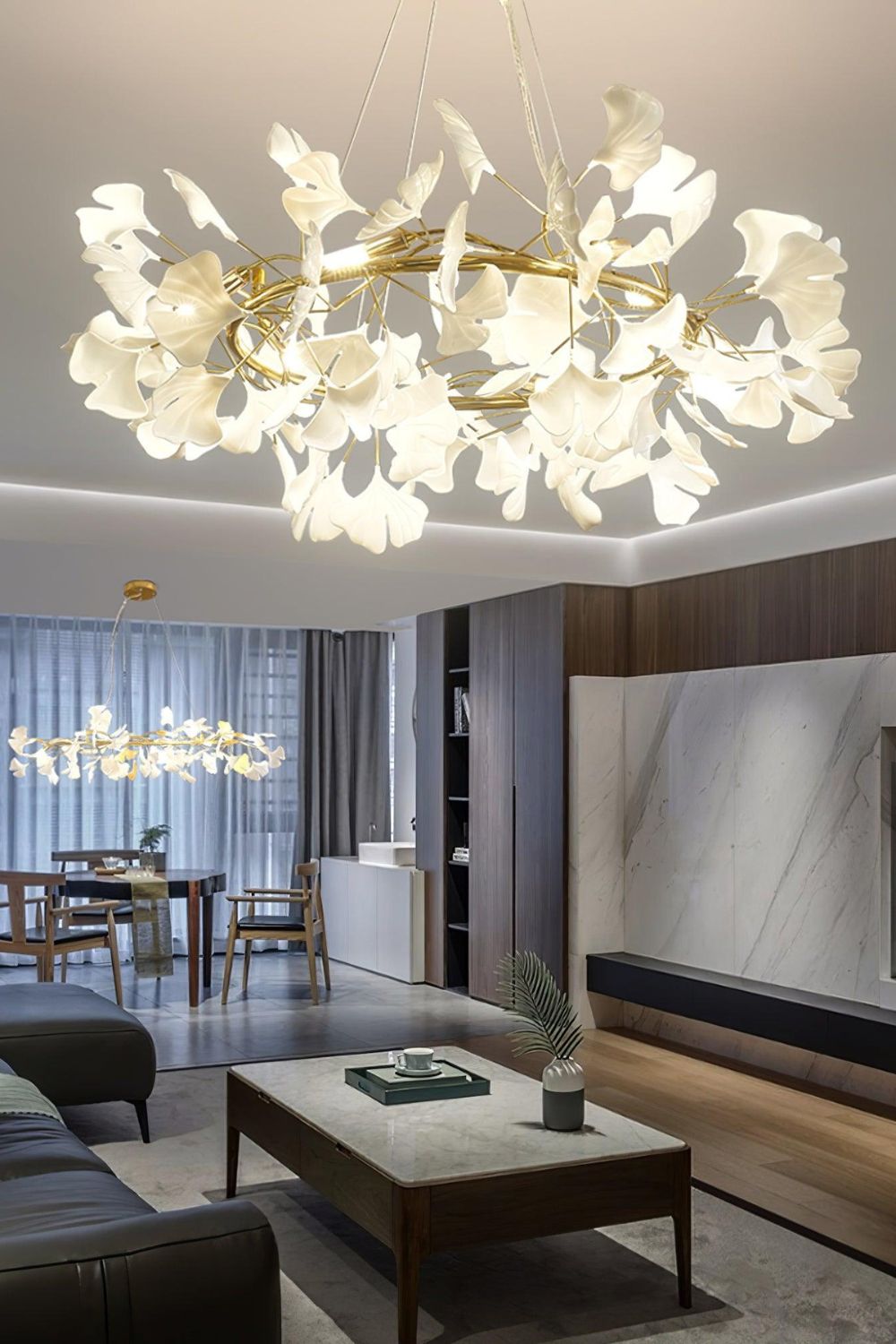 Gingko Chandelier M - everlamps