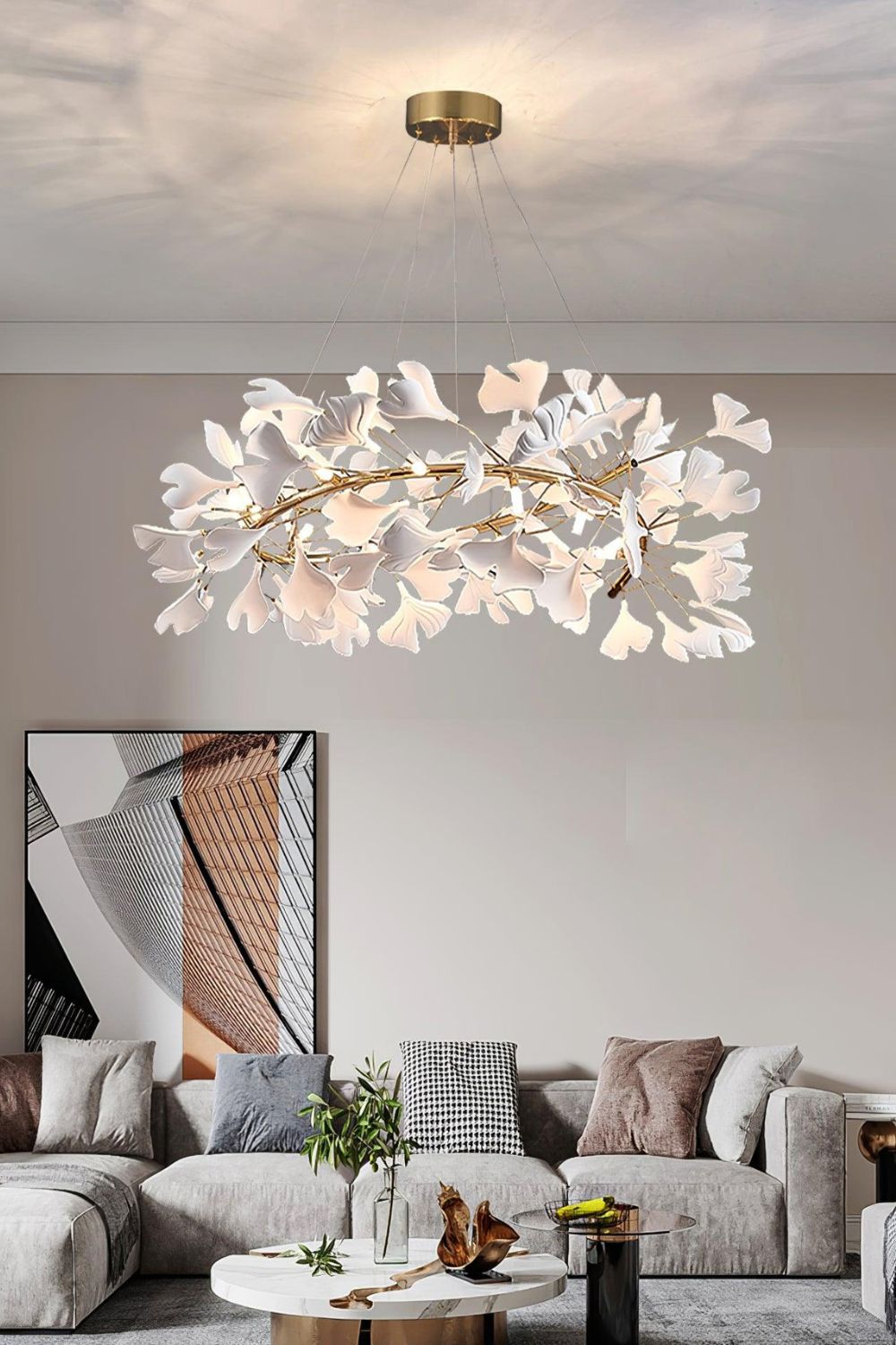 Gingko Chandelier U - everlamps