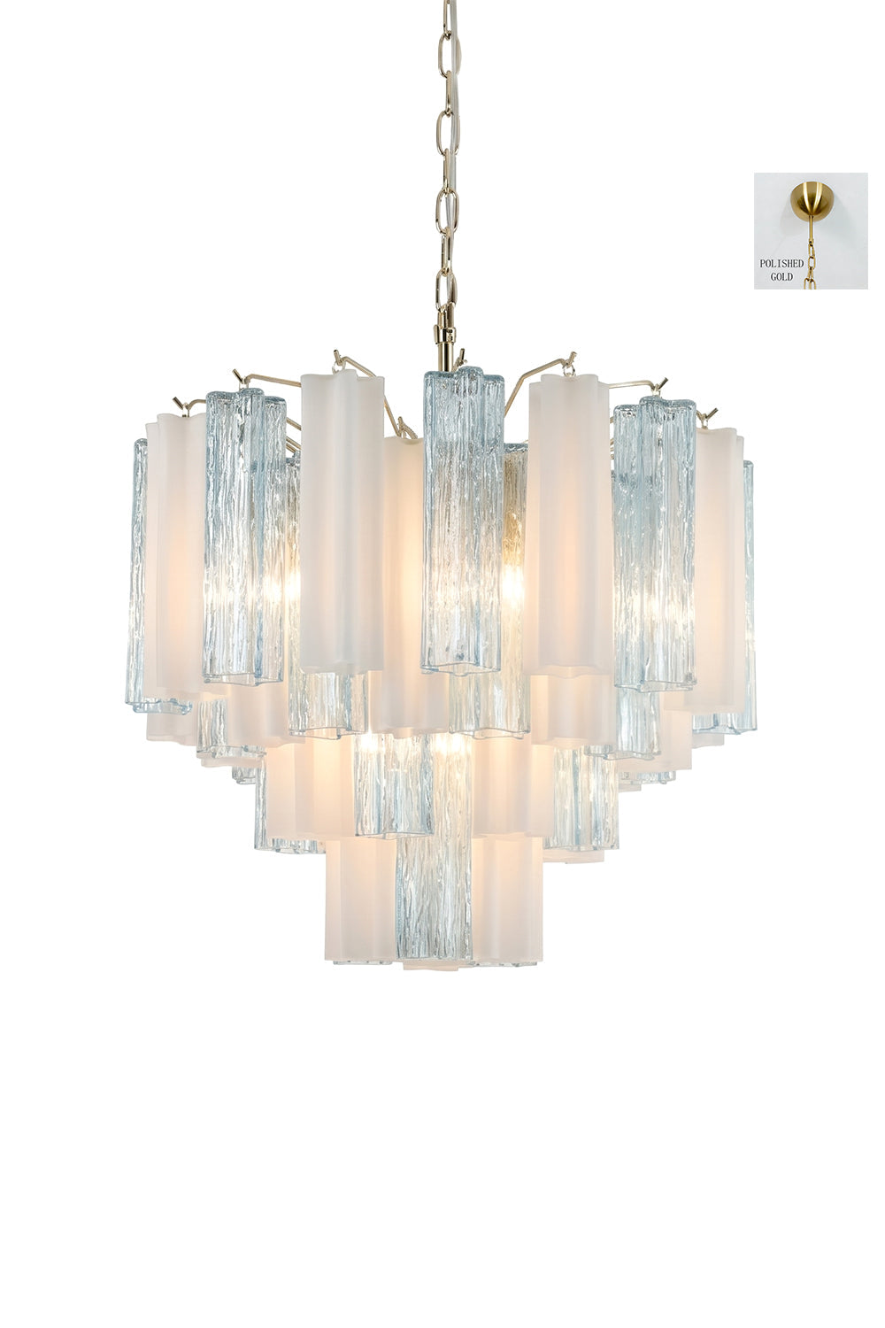 Glacier Ice Glass Chandelier Samu  Lamp