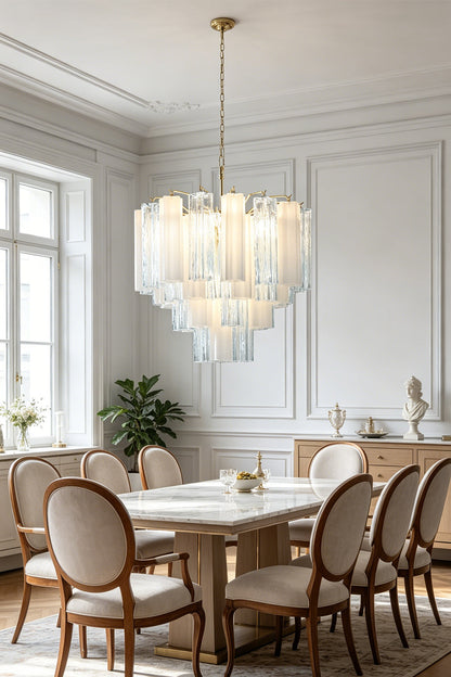 Glacier Ice Glass Chandelier for Restaurant | Samu  Lamp