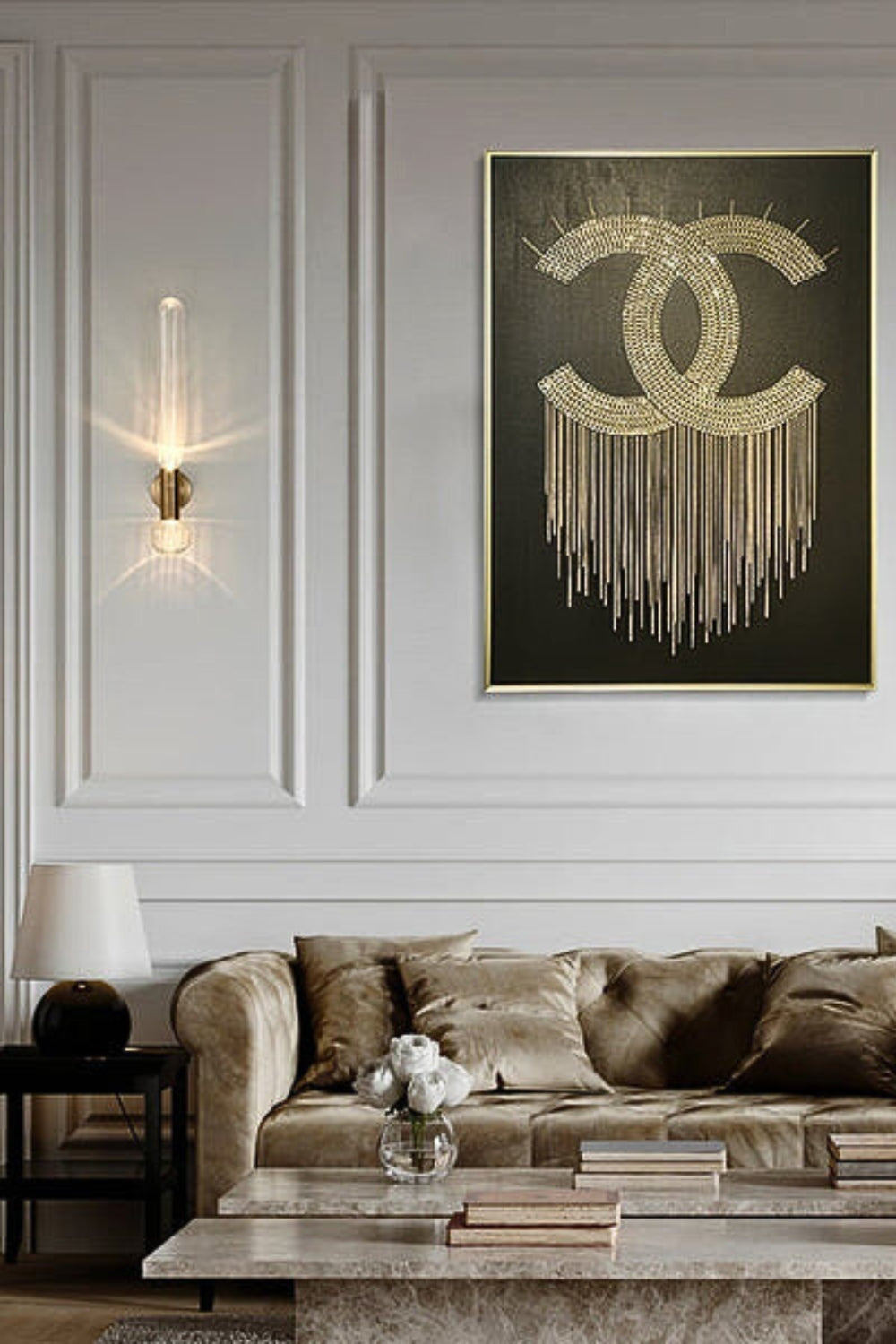 Glaive Glass Wall Lamp - view 3 | everlamps