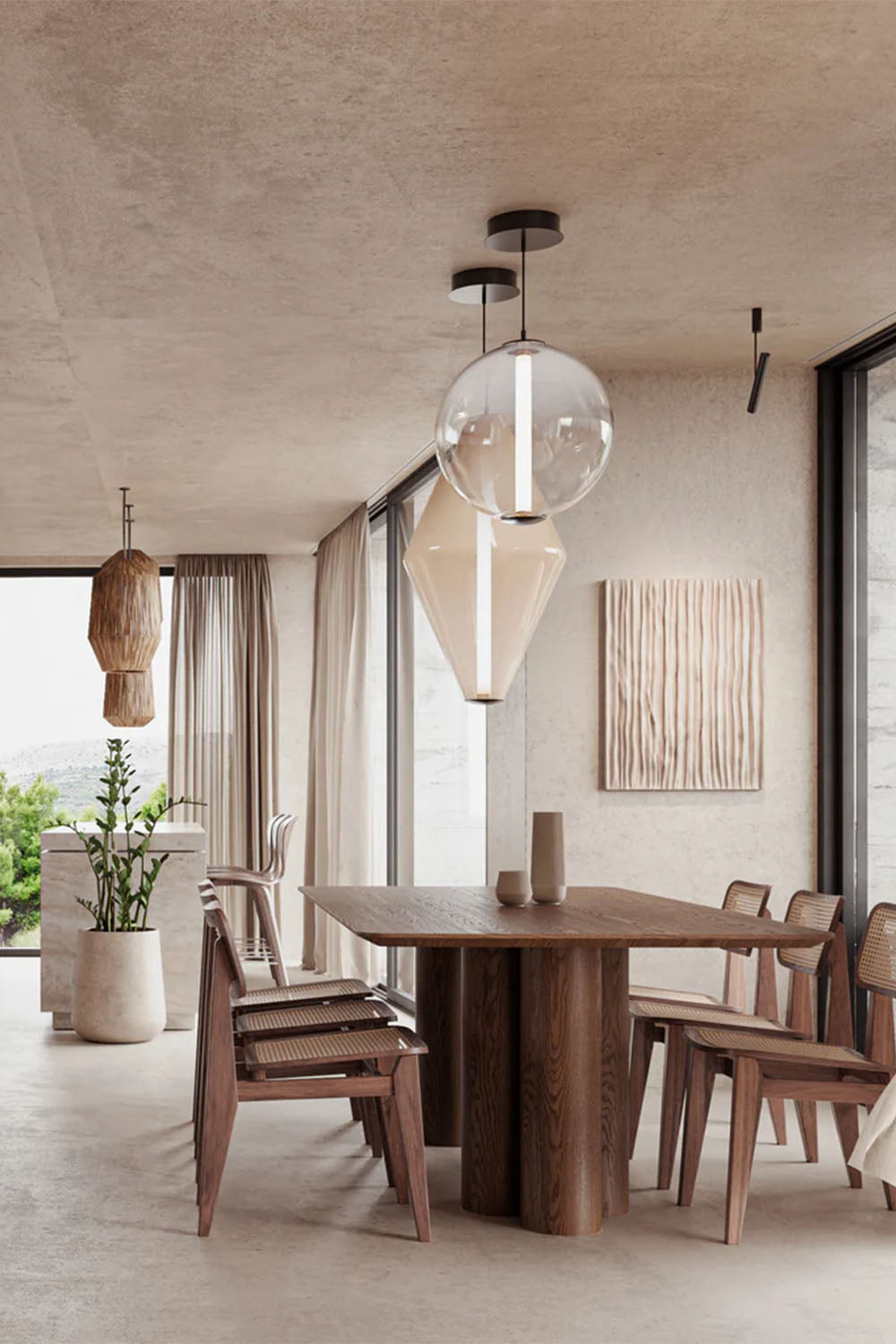 Glass Buoy Pendant Light - view 4 | everlamps