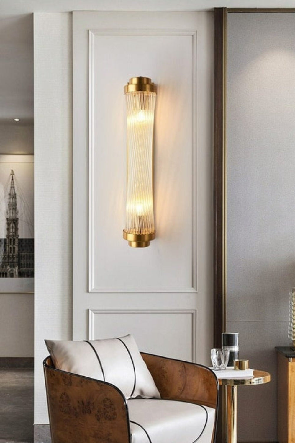 Glass Column Wall Sconce - view 2 | everlamps