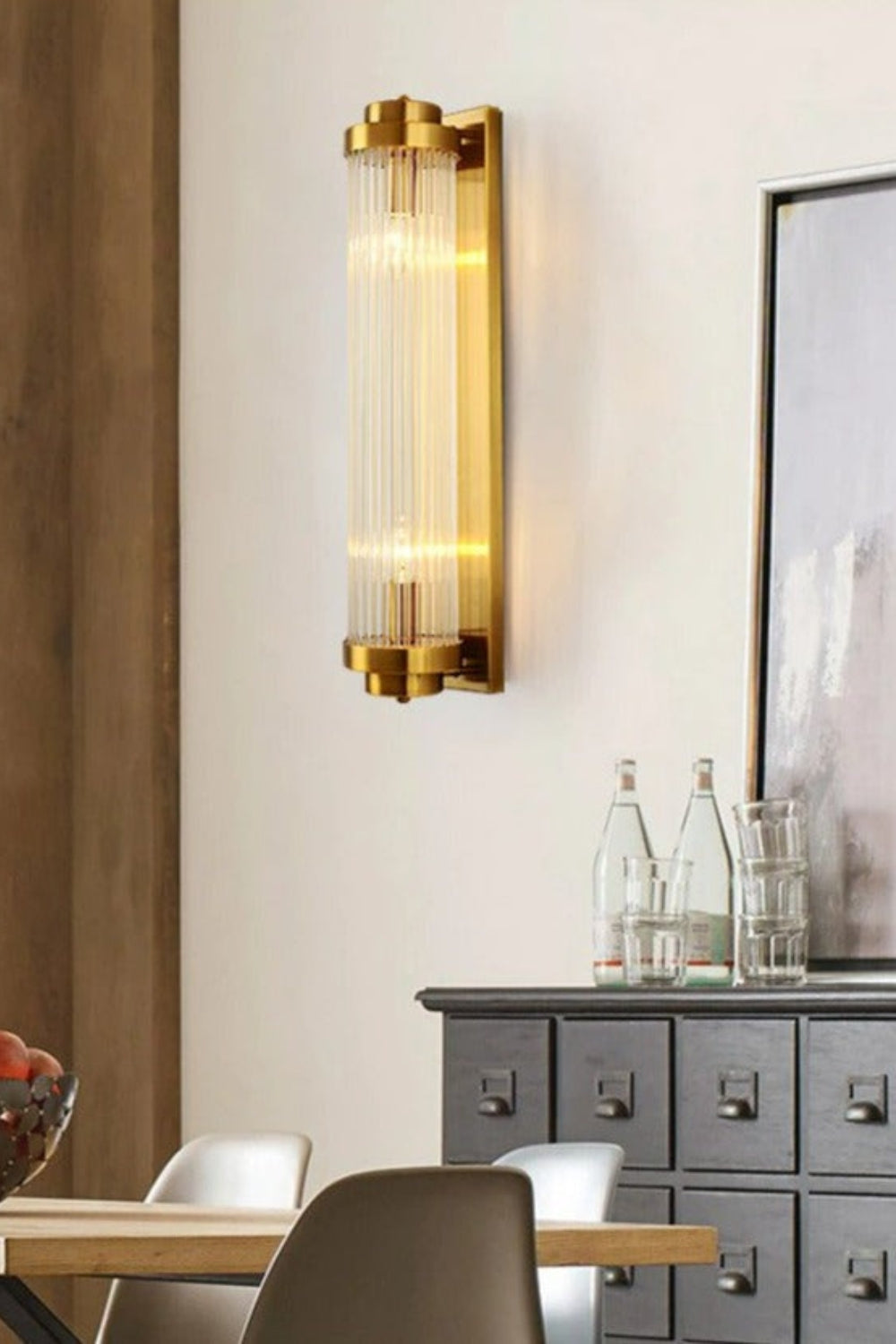 Glass Column Wall Sconce - view 4 | everlamps
