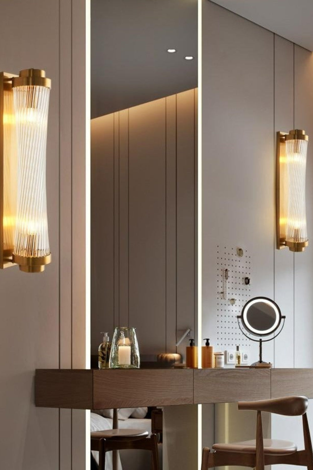 Glass Column Wall Sconce - view 8 | everlamps
