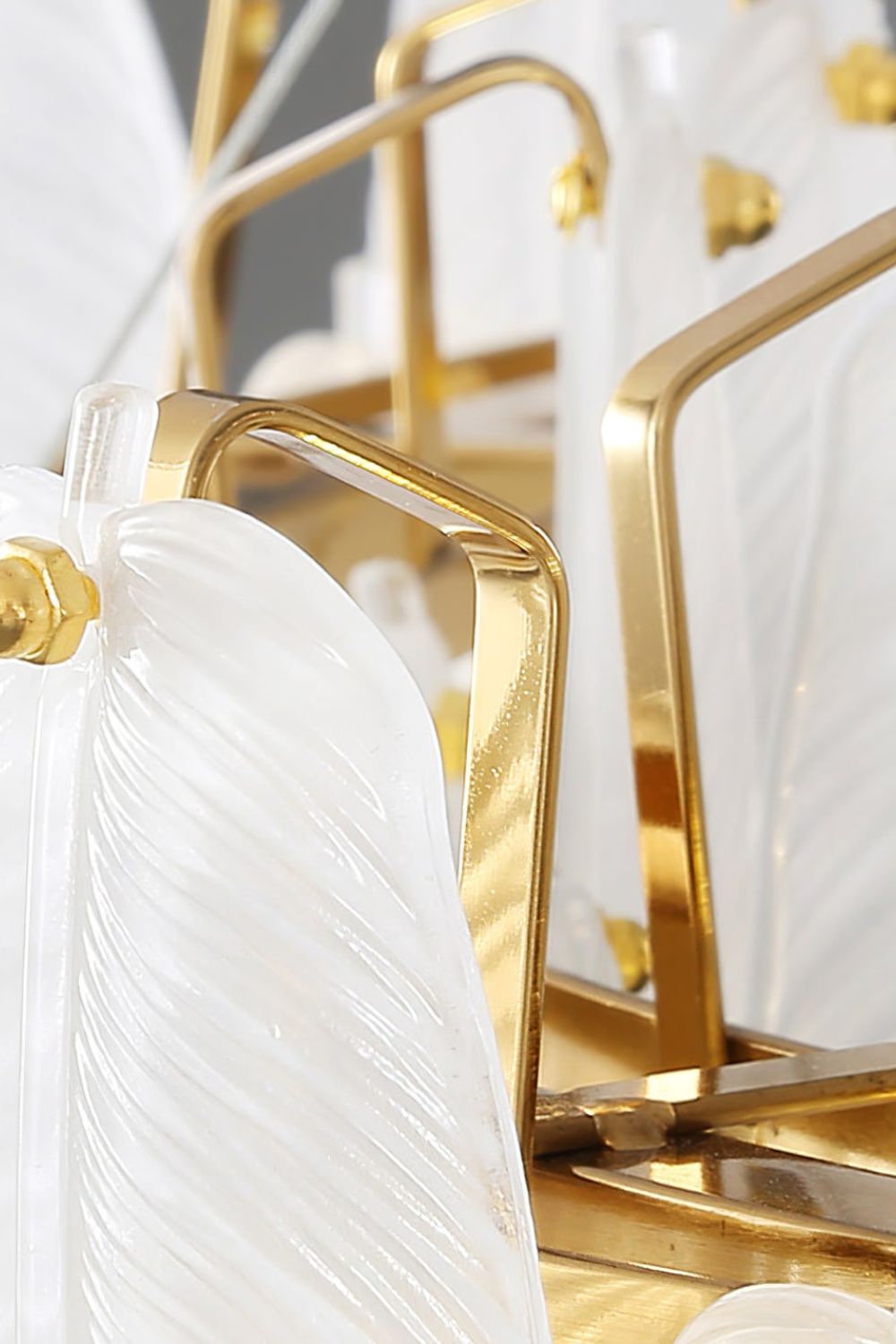 Glass Feather Chandelier - everlamps