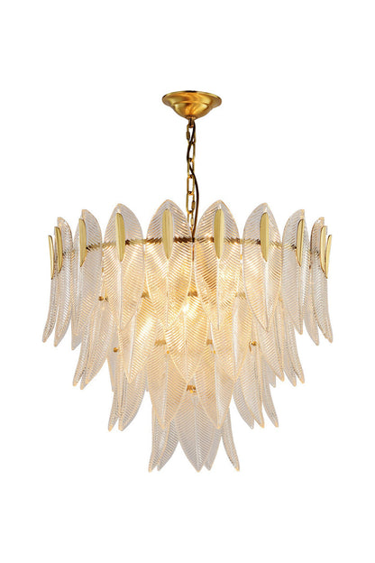 Glass Feathers Chandelier - everlamps