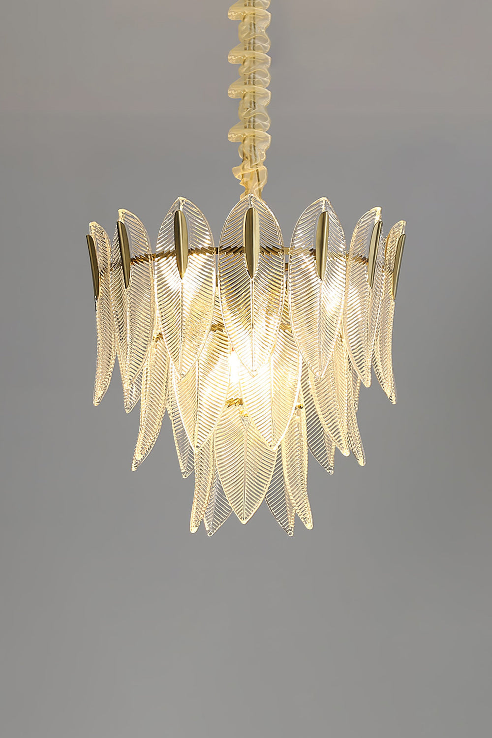 Glass Feathers Chandelier - everlamps