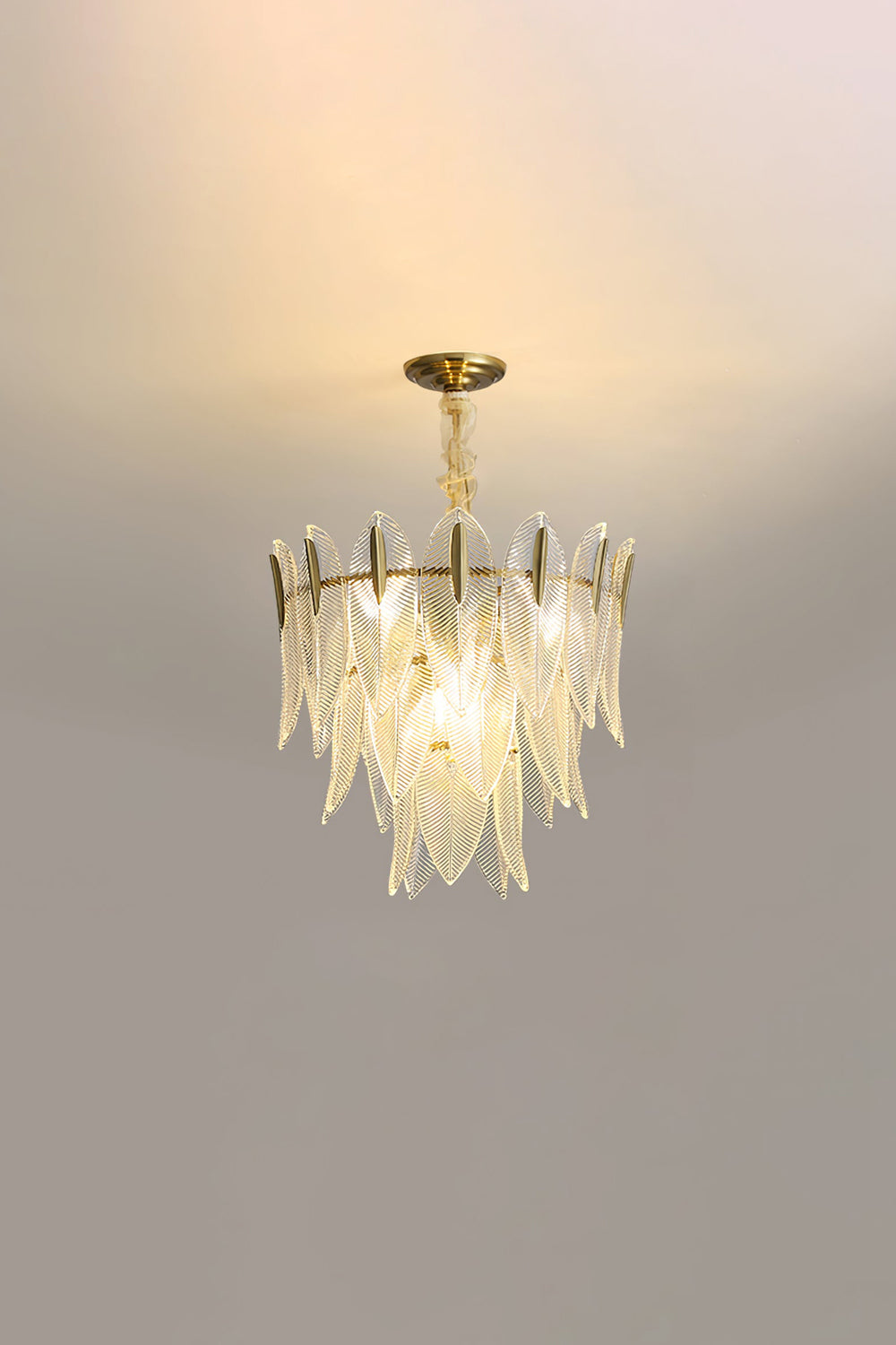 Glass Feathers Chandelier - everlamps