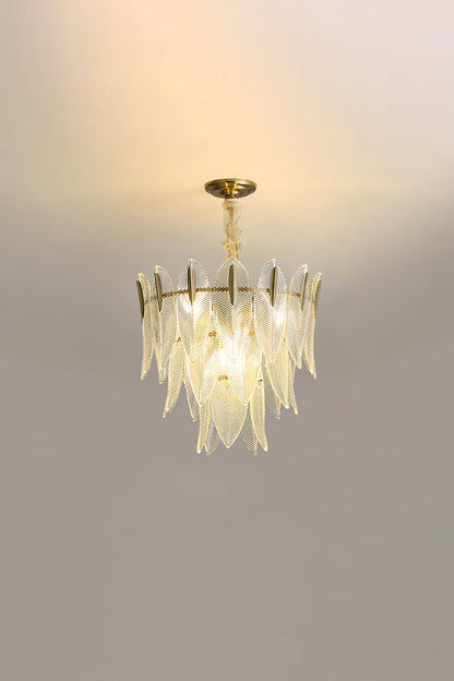 Glass Feathers Chandelier - everlamps