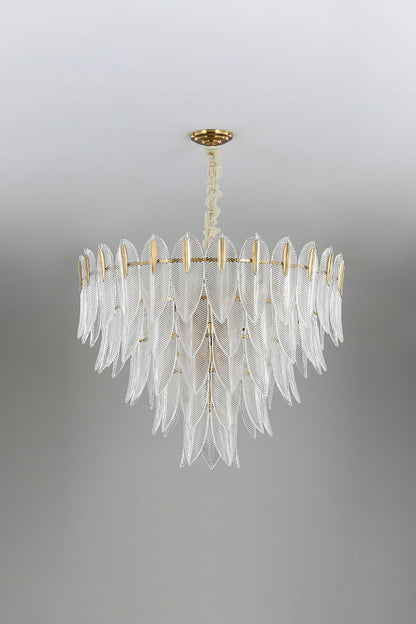 Glass Feathers Chandelier - everlamps