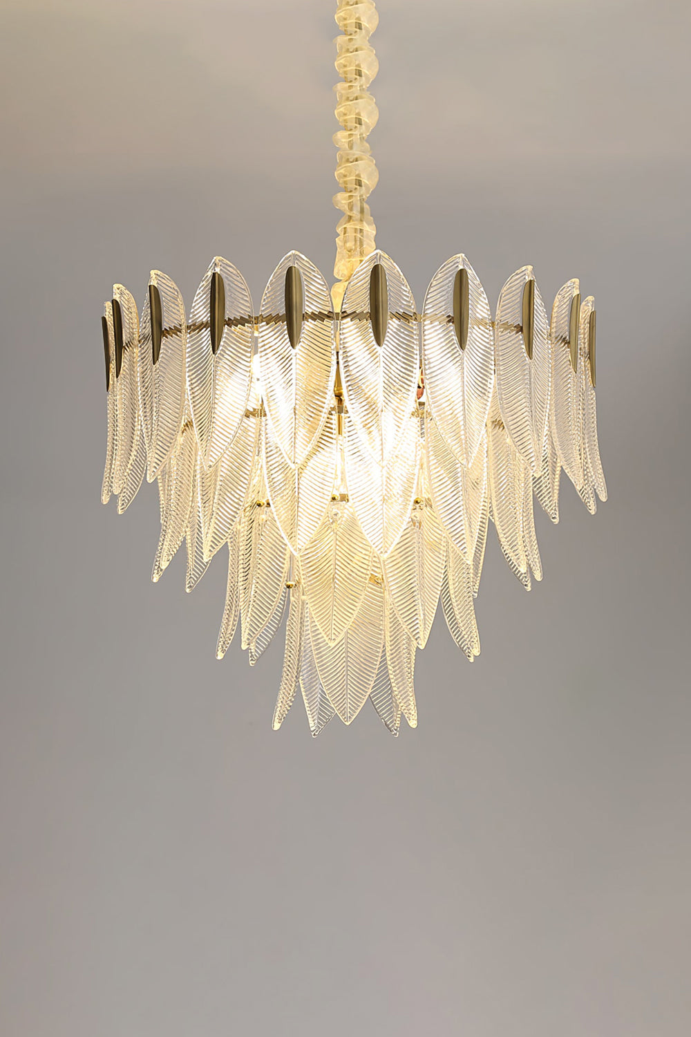Glass Feathers Chandelier - everlamps