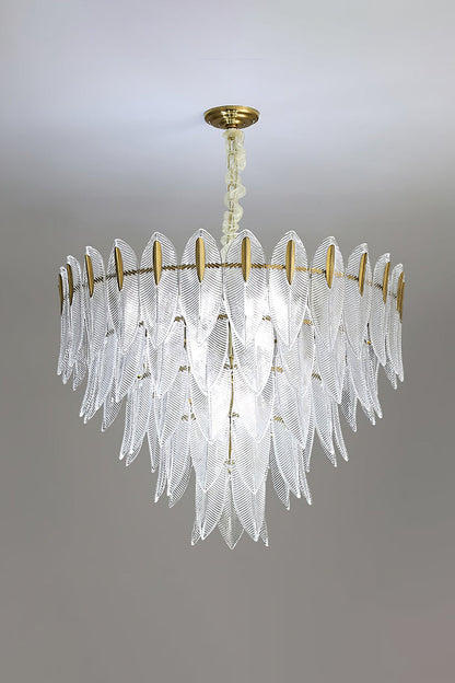 Glass Feathers Chandelier - everlamps