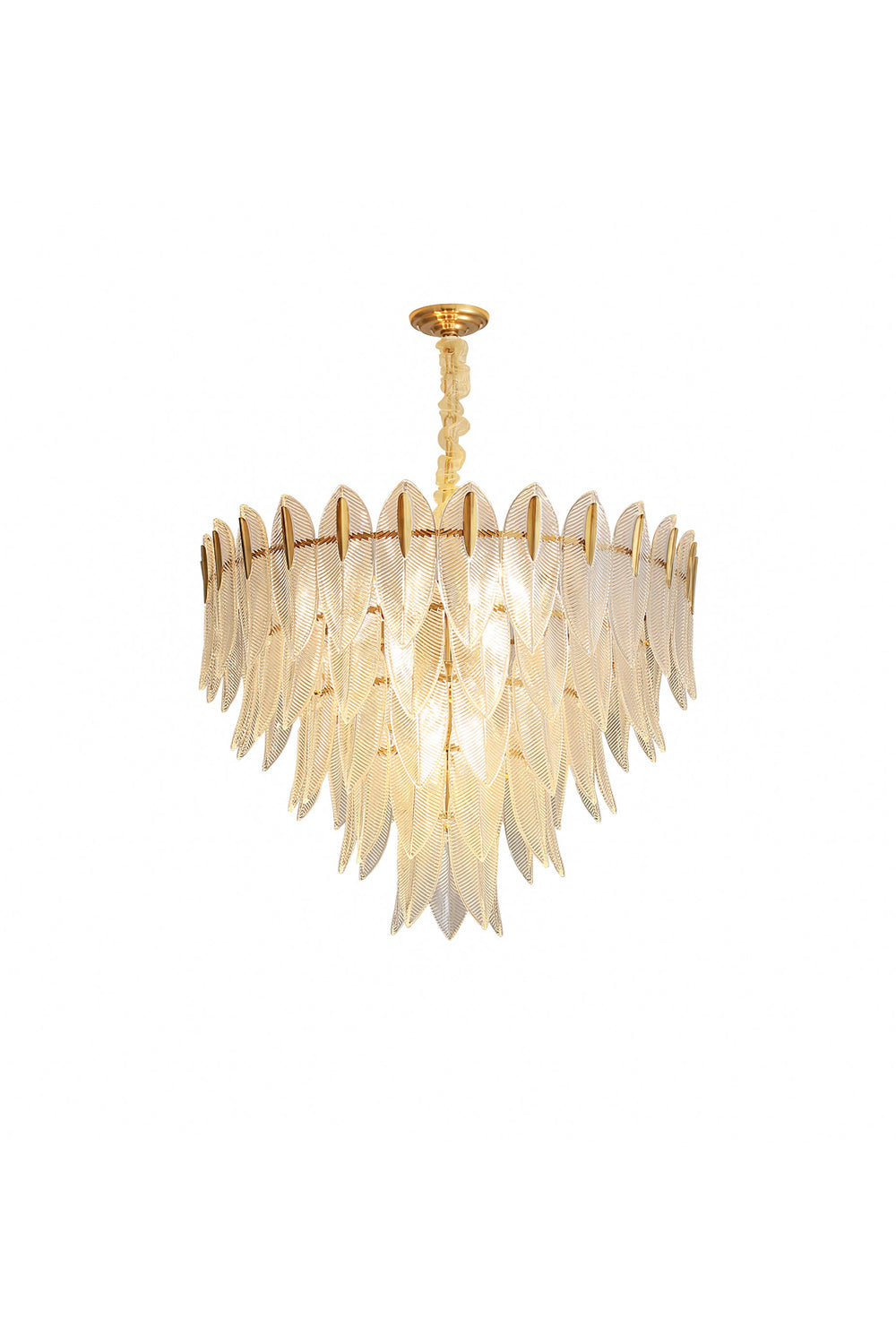Glass Feathers Chandelier - everlamps