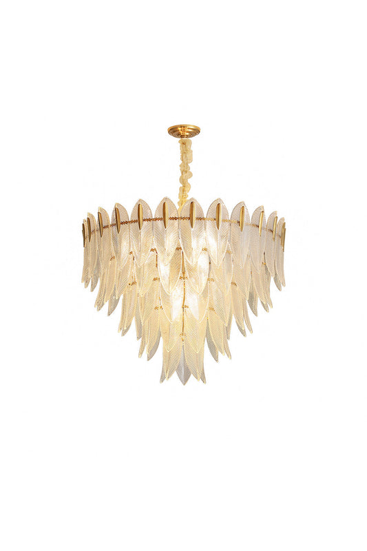 Glass Feathers Chandelier - everlamps