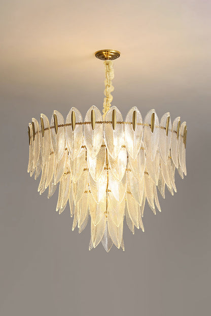Glass Feathers Chandelier - everlamps
