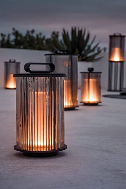 Glass Lantern Outdoor Table Lamp - view 6 | everlamps