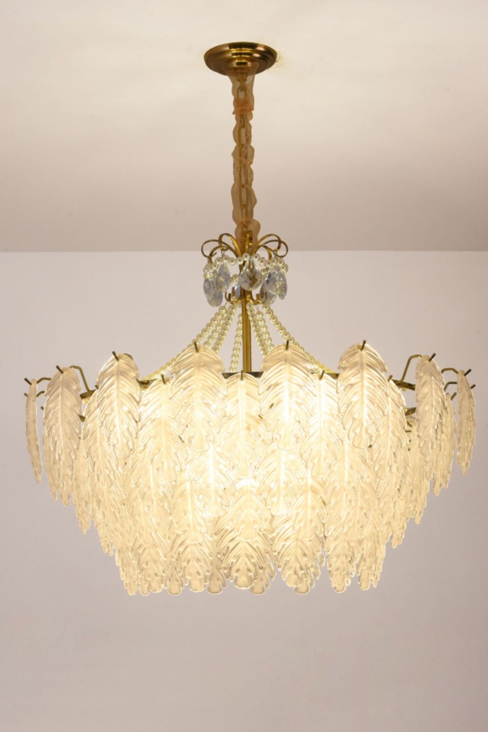 Glass Leaf Chandelier - everlamps