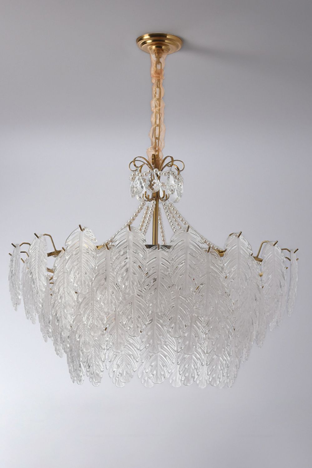 Glass Leaf Chandelier - everlamps