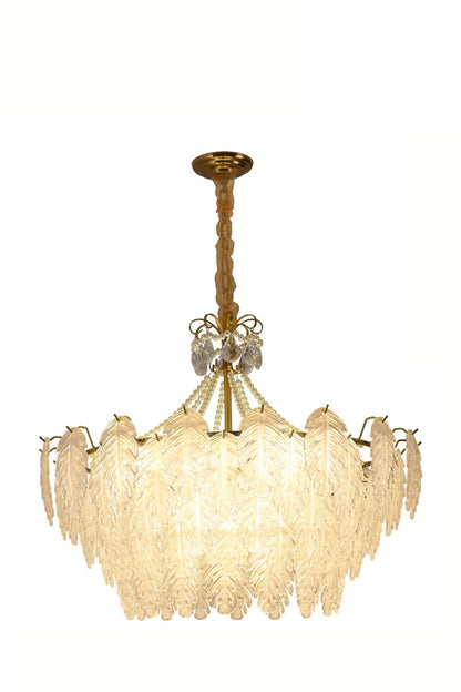 Glass Leaf Chandelier - everlamps