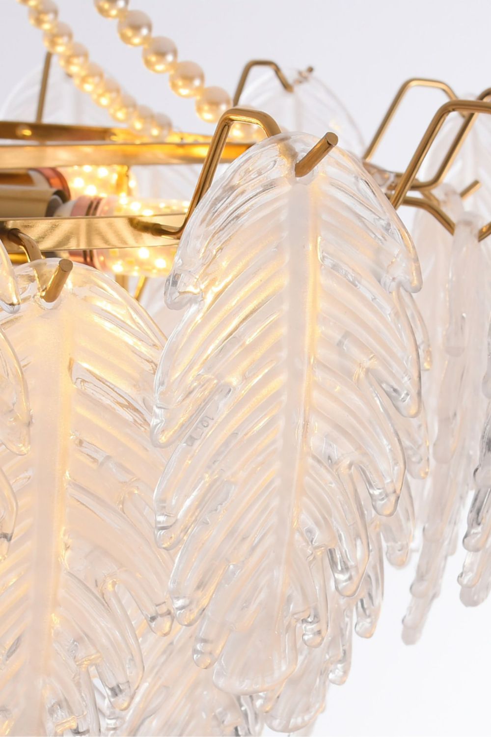 Glass Leaf Chandelier - everlamps